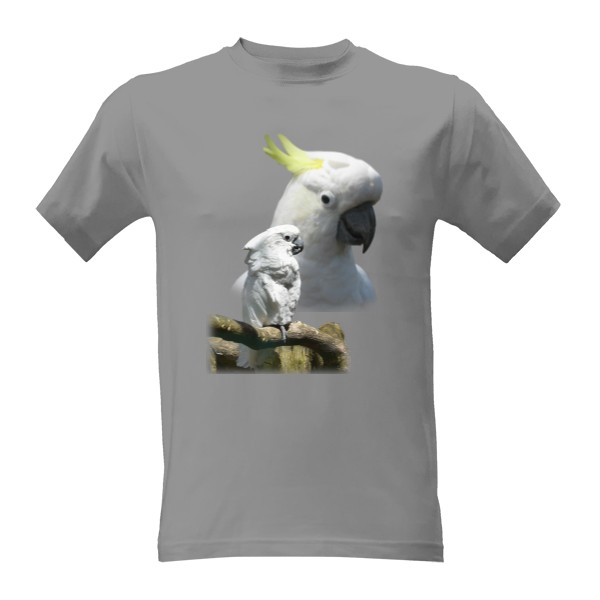 Tričko s potiskem Kakadu žlutočečelatý