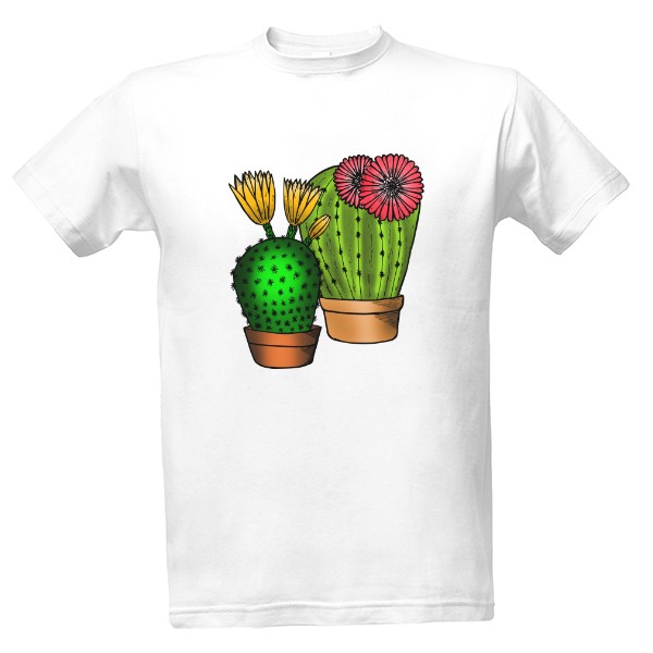 Tričko s potiskem Kaktusy