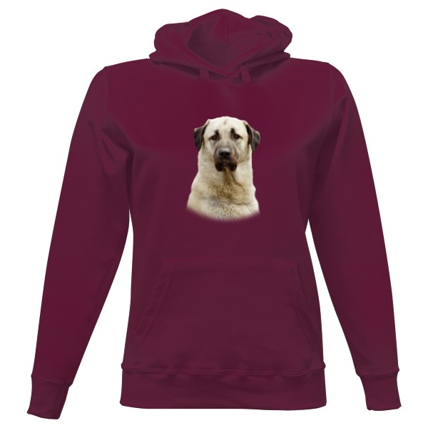 Dámská mikina s kapucí s potiskem Kangalský pastevecký pes