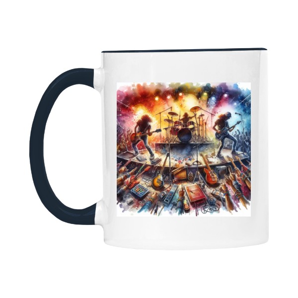 Hrnek malý barevný s potiskem Kapela