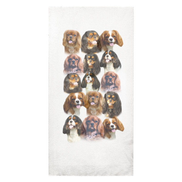 Nákrčník/bandana s potiskem Kavalír King Charles Španěl 