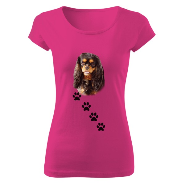 Tričko s potiskem Kavalír King Charles Španěl