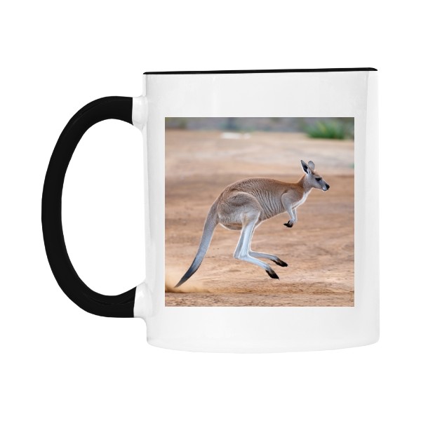 Hrnek malý barevný s potiskem Klokan