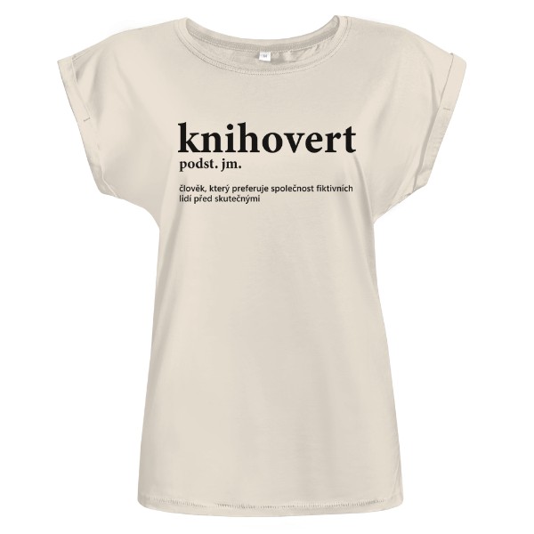 Tričko s potiskem knihovert - fiktivní lidi před skutečnými!