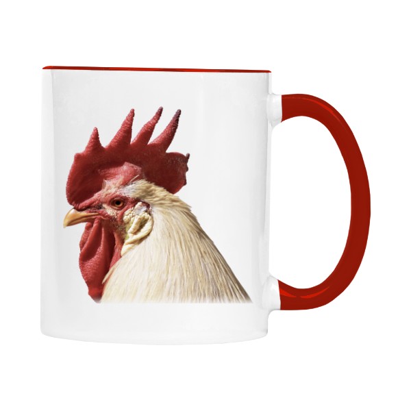 Hrnek malý barevný s potiskem Kohout