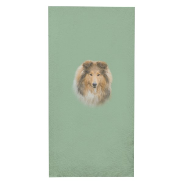 Nákrčník/bandana s potiskem Dlouhosrstá kolie 