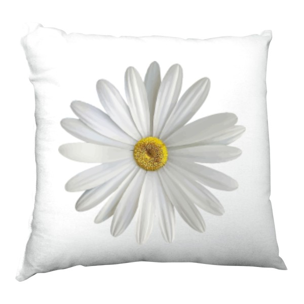 Polštář saténový s potiskem Kopretina