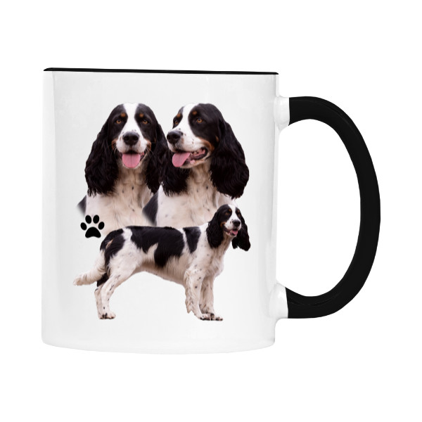 Hrnek malý barevný s potiskem Anglický špringršpaněl