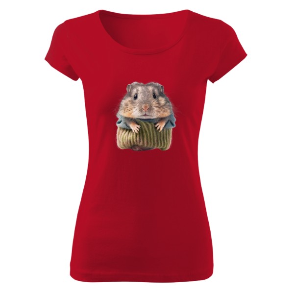 Tričko s potiskem Křeček