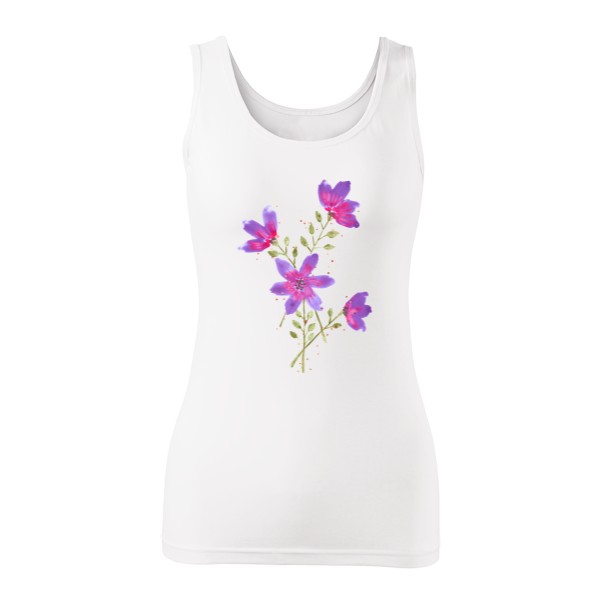 Tričko s potiskem Květiny