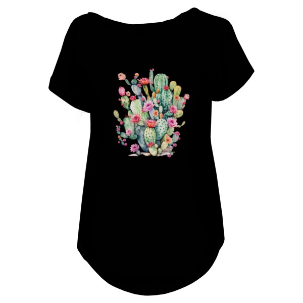 Tričko s potiskem Kvetoucí kaktusy