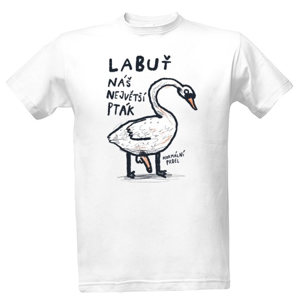 Tričko s potiskem Labuť
