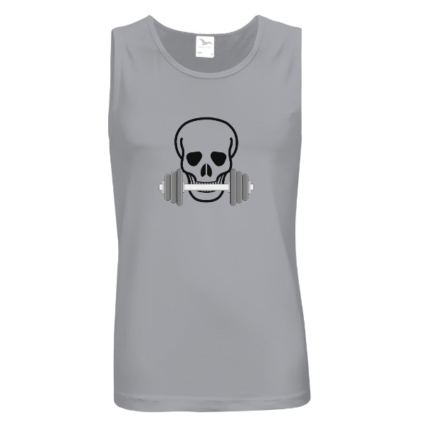 Tričko s potiskem Lebka s činkou