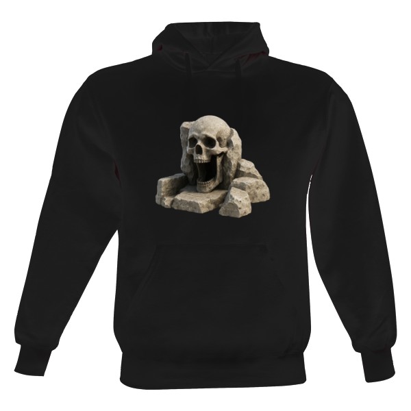 Pánská mikina s kapucí s potiskem Lebka