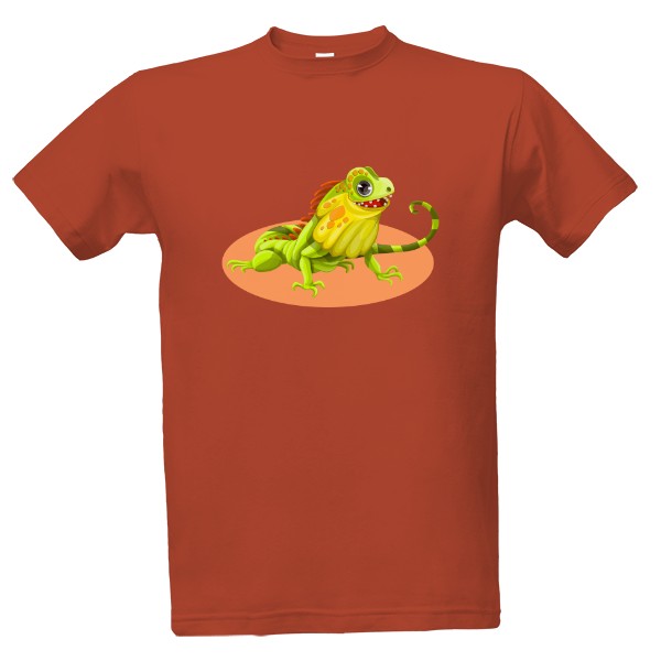 Tričko s potiskem Leguán 