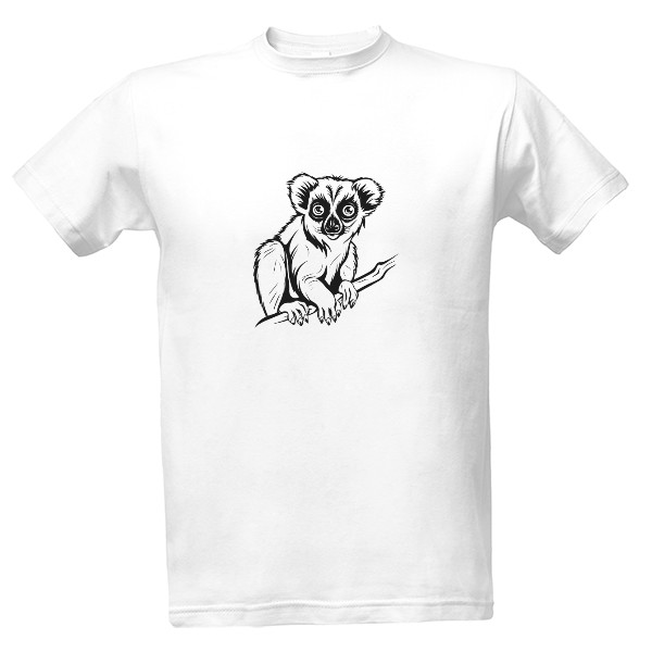 Tričko s potiskem Lemur