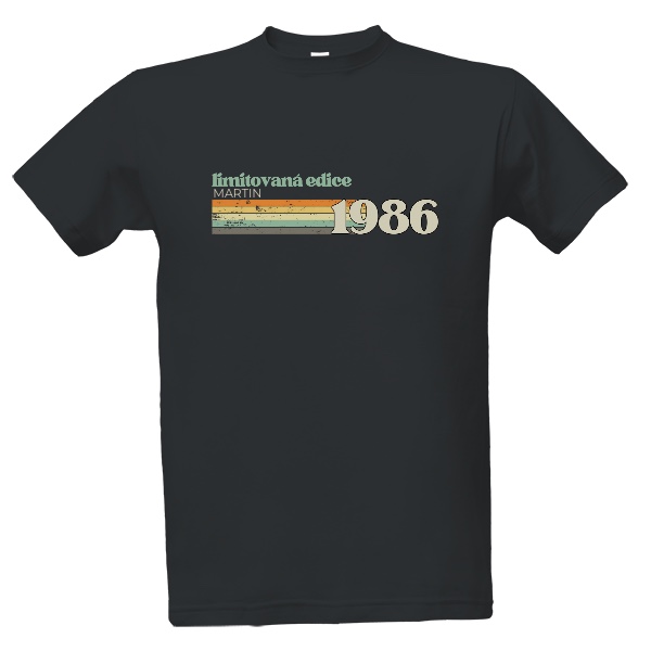 Limitovaná edice 1986 retro pruhy se jménem