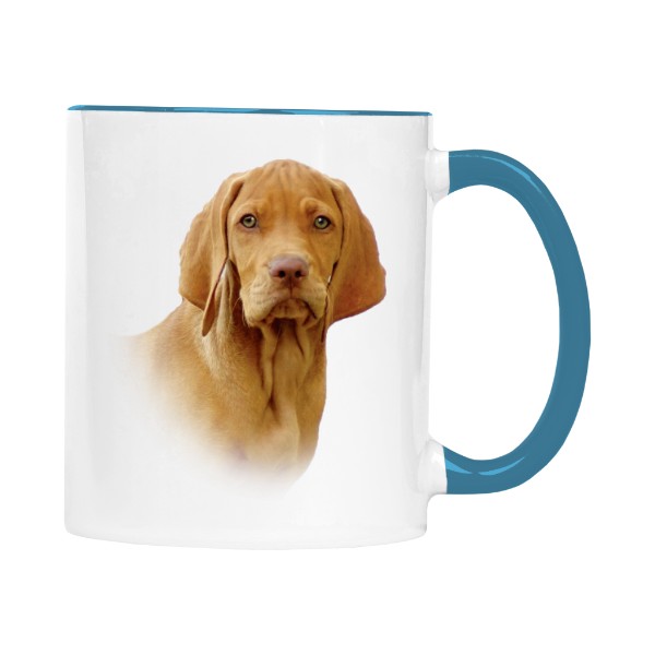 Hrnek malý barevný s potiskem Maďarský ohař