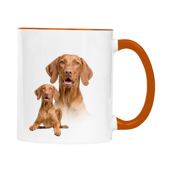 Hrnek malý barevný s potiskem Maďarský ohař