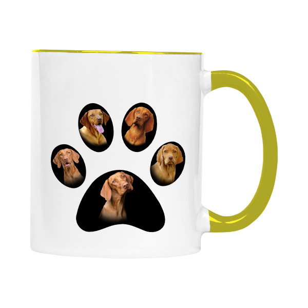 Hrnek malý barevný s potiskem Maďarský ohař 