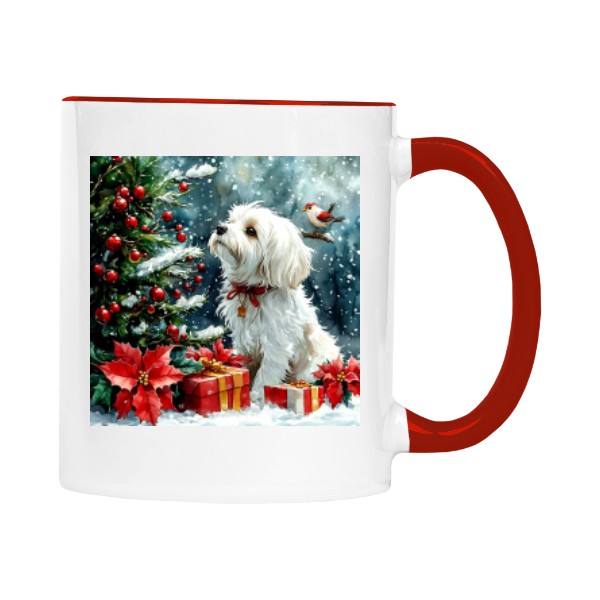 Hrnek malý barevný s potiskem Maltezáček