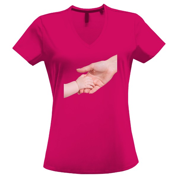 Tričko s potiskem Máma a dítě