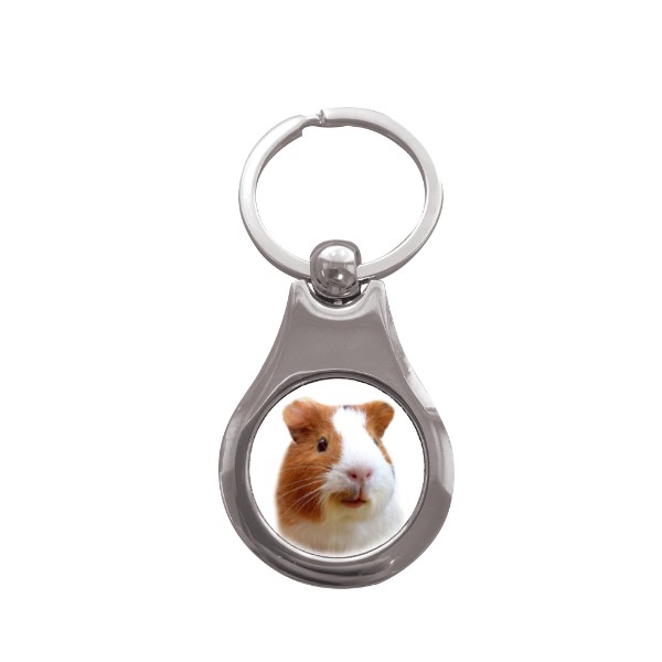 Přívěsek na klíče kolečko s potiskem Morče