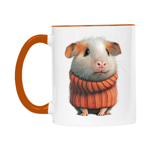 Hrnek malý barevný s potiskem Morče