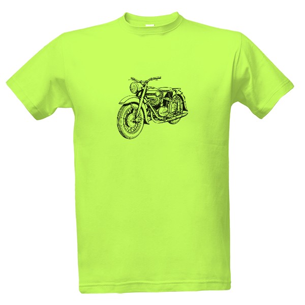 Tričko s potiskem Motocykl