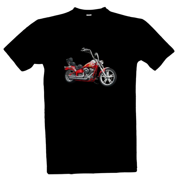 Tričko s potiskem Motocykl