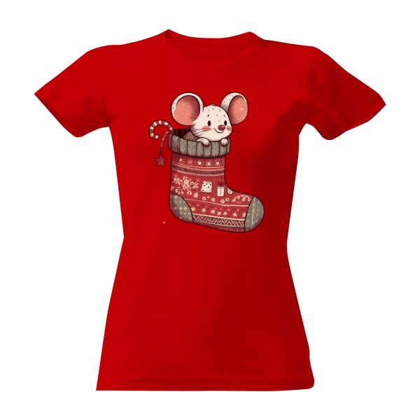 Tričko s potiskem Myška v punčoše