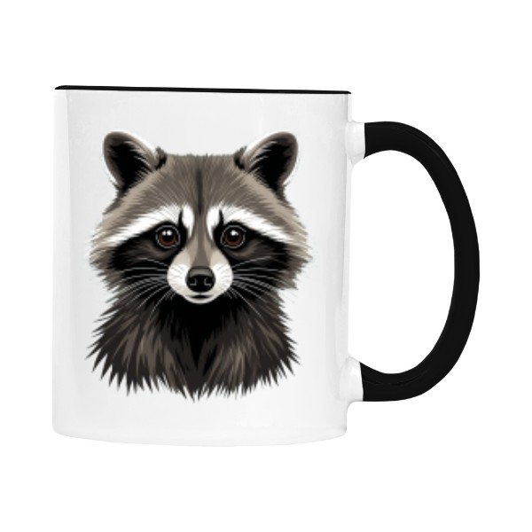 Hrnek malý barevný s potiskem Mýval