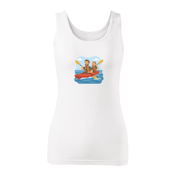 Tričko s potiskem Na člunu