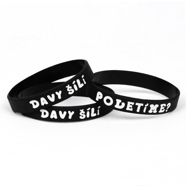 Náramek silikonový s ražbou Poletíme?