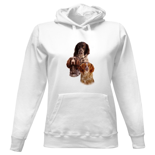 Dámská mikina s kapucí s potiskem Německý křepelák