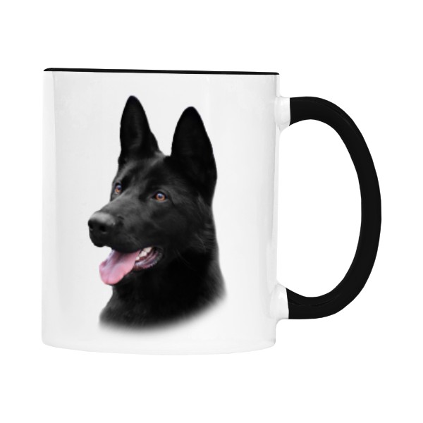 Hrnek malý barevný s potiskem Německý ovčák