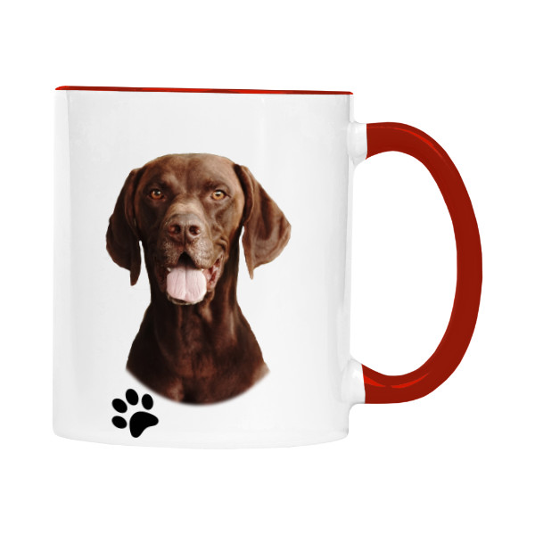 Hrnek malý barevný s potiskem Německý ohař