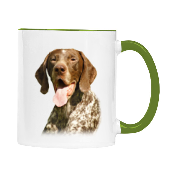 Hrnek malý barevný s potiskem Německý ohař 