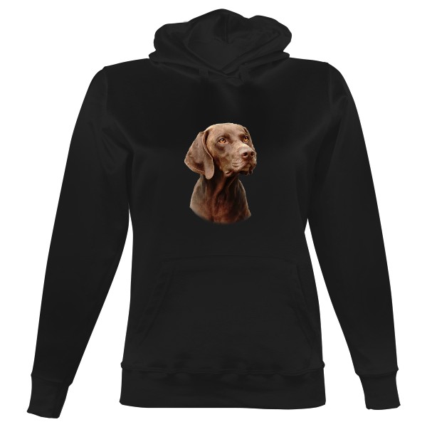 Dámská mikina s kapucí s potiskem Německý ohař