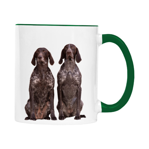 Hrnek malý barevný s potiskem Německý ohař