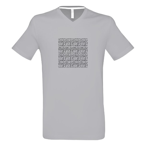 Tričko s potiskem Noty