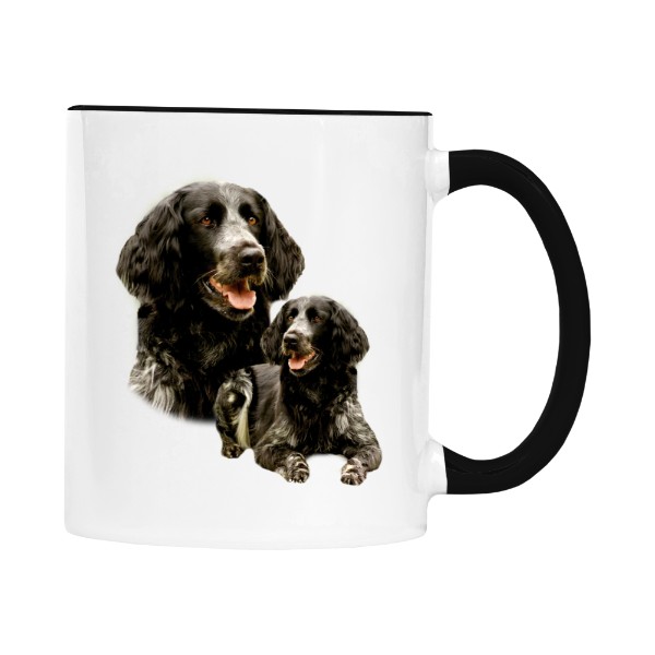 Hrnek malý barevný s potiskem Münsterlandský ohař 