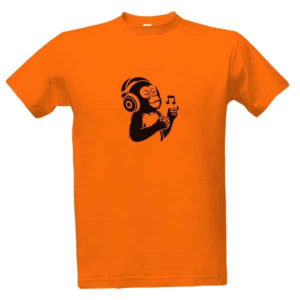 Tričko s potiskem Opice a noty