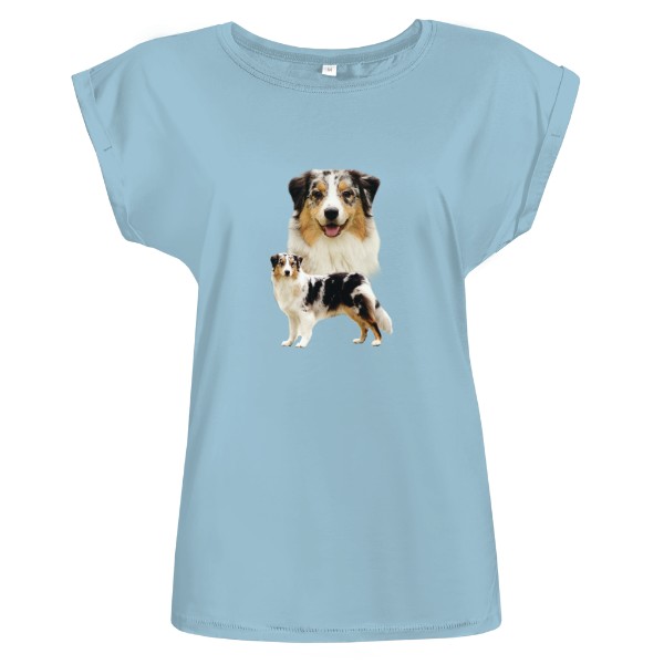 Tričko s potiskem Australský ovčák -blue merle