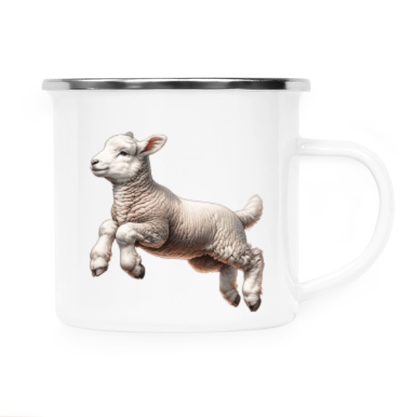 Plecháček - nerezový lem s potiskem Ovečka