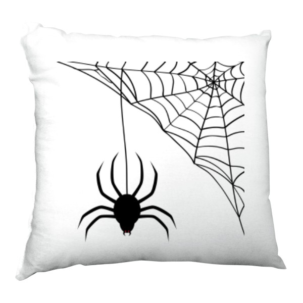 Polštář saténový s potiskem Pavouk