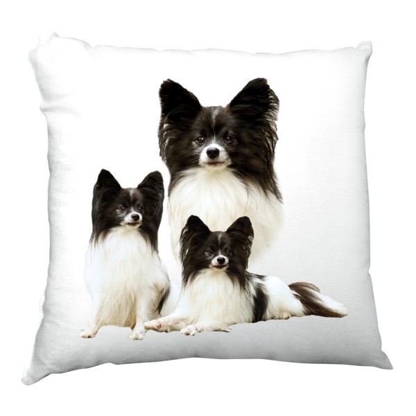 Polštář saténový s potiskem Papillon