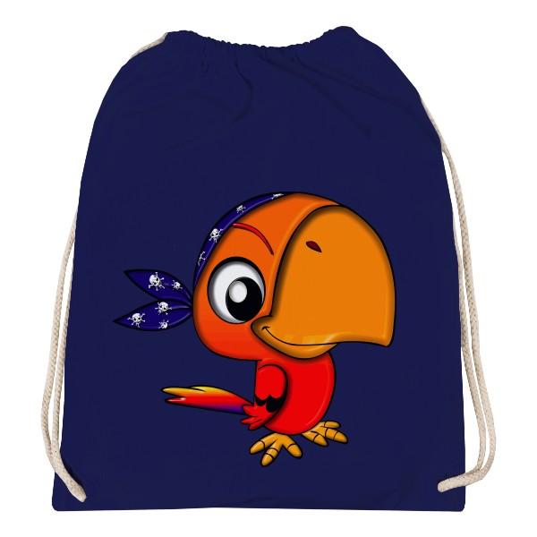 Vak na záda s potiskem Papoušek