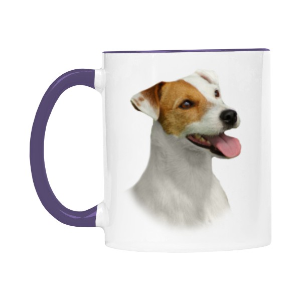 Hrnek malý barevný s potiskem Parson Russell teriér 