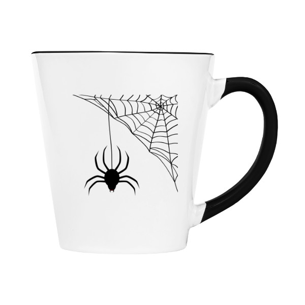 Hrnek kónický barevný s potiskem Pavouk